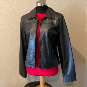 Scully Butter Soft Leather Jacket Black Size M